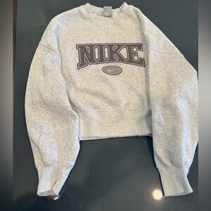 Nike phoenix logo cropped sweatshirt